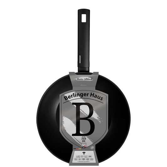 BH Wok 28cm Matte Black
