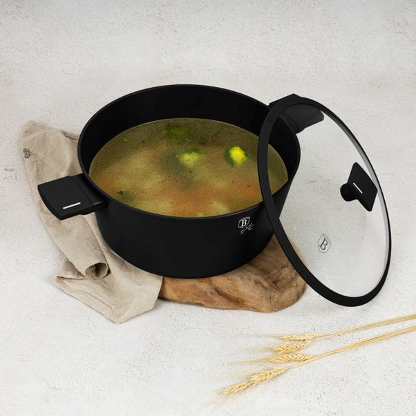 BH Casserole w Lid 30cm Mt Blk