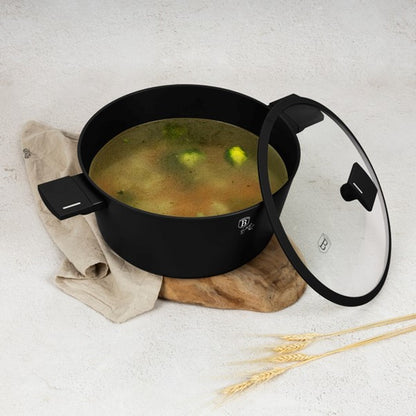 BH Casserole w Lid 30cm Mt Blk