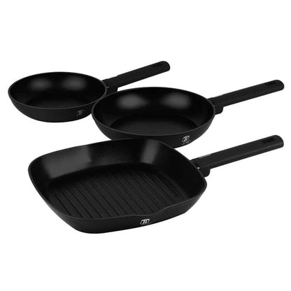 BH Frypan Set 3pc Matte Black