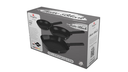 BH Frypan Set 3pc Matte Black