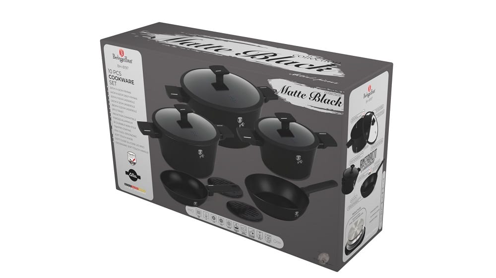 BH Cookware 10pc Matte Black