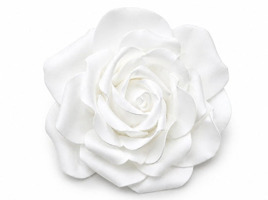 HB Foam Rose On Stem White