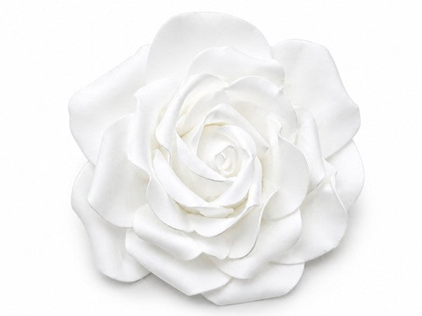 HB Foam Rose On Stem White