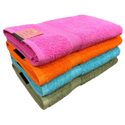 Terry Bath Towel 4 Assorted Colours