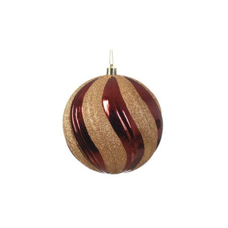 Dec Baub Poly 3ass Oxblood