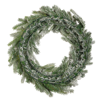 Wreath 31.5in 272 Tips Snowy Indoor