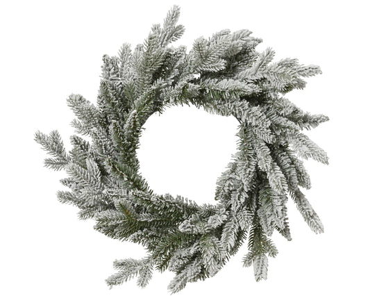 Wreath 31.5in 272 Tips Snowy Indoor