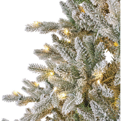 Artificial Snowy Allison Pine Prelit Tree 7.5ft