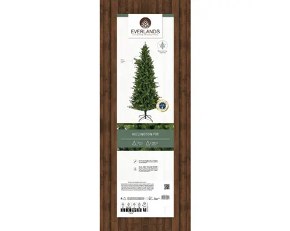 Artificial Killington Fir Hinged Tree 7ft Grn