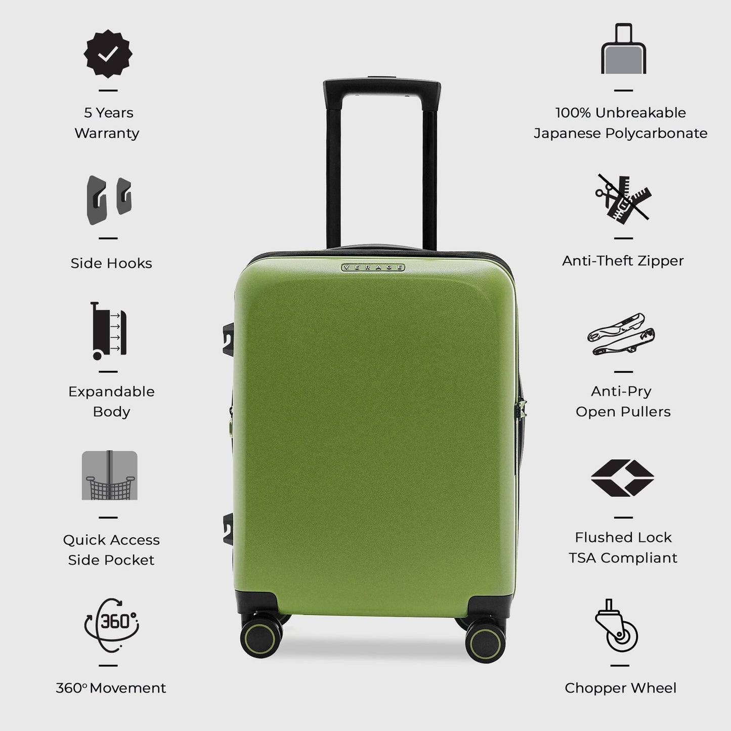 Freeland Hard Lugg 19in Green