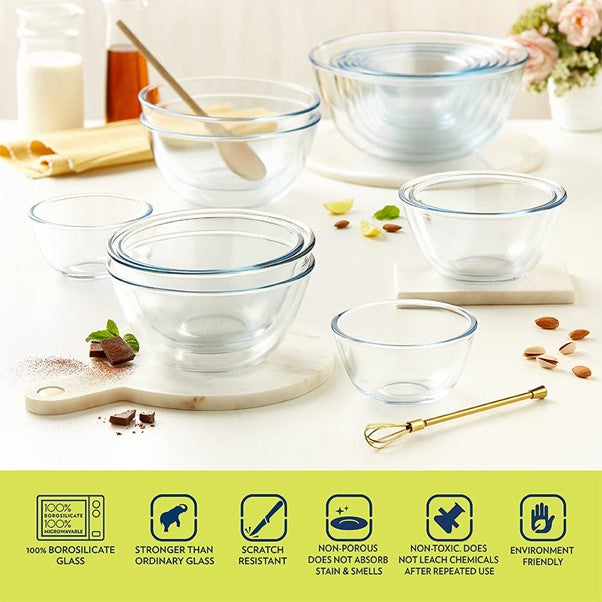 Boro Glass Mixing Bowl 750ml