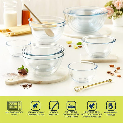 Boro Glass Mixing Bowl 750ml