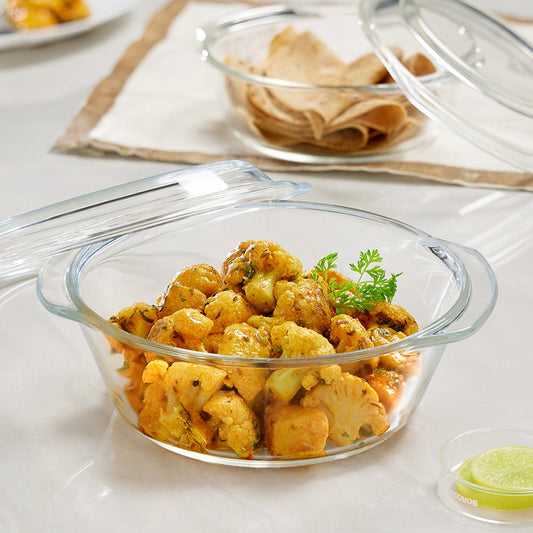 Boro Rnd Glass Casserole Dish w/Lid