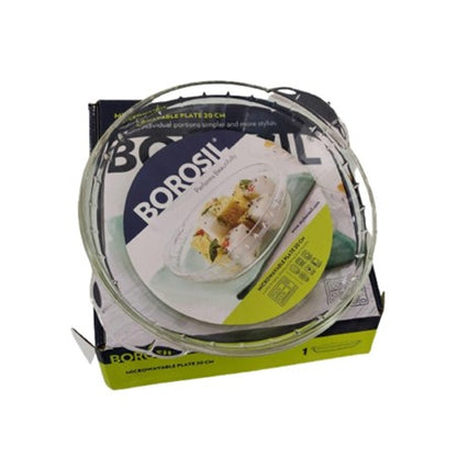 Boro Glass Deep Plate 20cm Microwavable