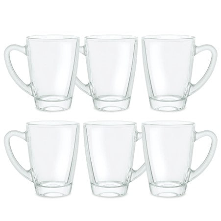 Boro Glass Mug Serene 6pc 195ml