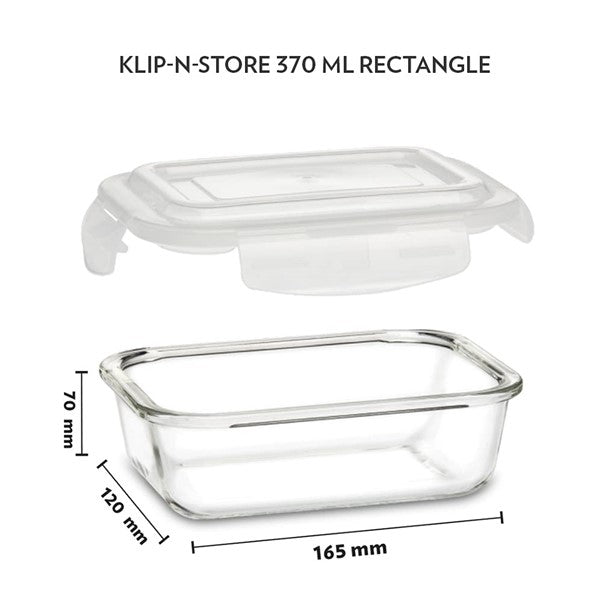 Boro Rect/Glass Bowl 370ml