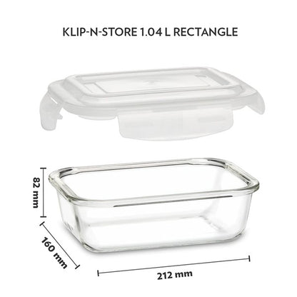Boro Rect/Glass Bowl 1040ml