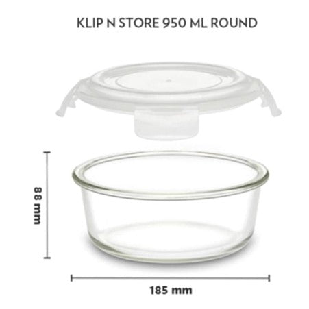 Boro Rnd Glass Bowl 950ml