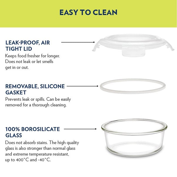 Boro Rnd Glass Bowl 950ml