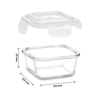 Boro Sq Glass Bowl 320ml