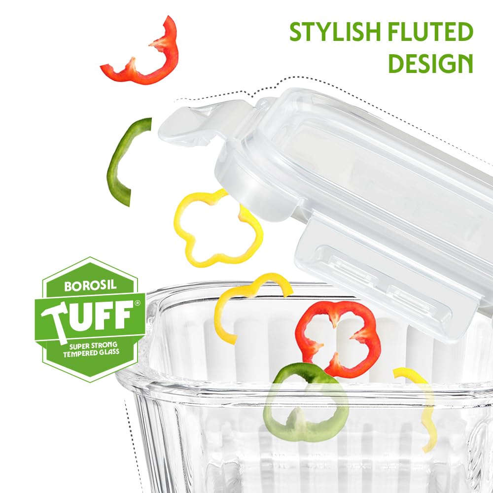 Boro Sq Glass Bowl 320ml