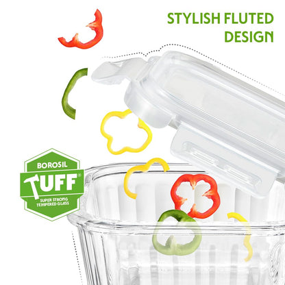 Boro Sq Glass Bowl 320ml