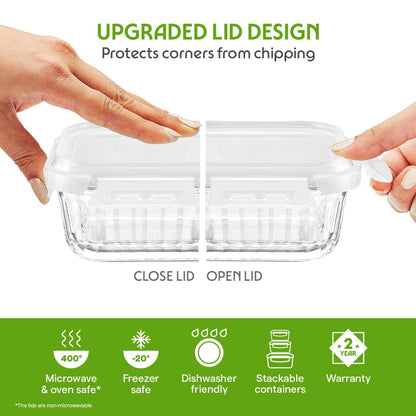 Boro Sq Glass Bowl 320ml