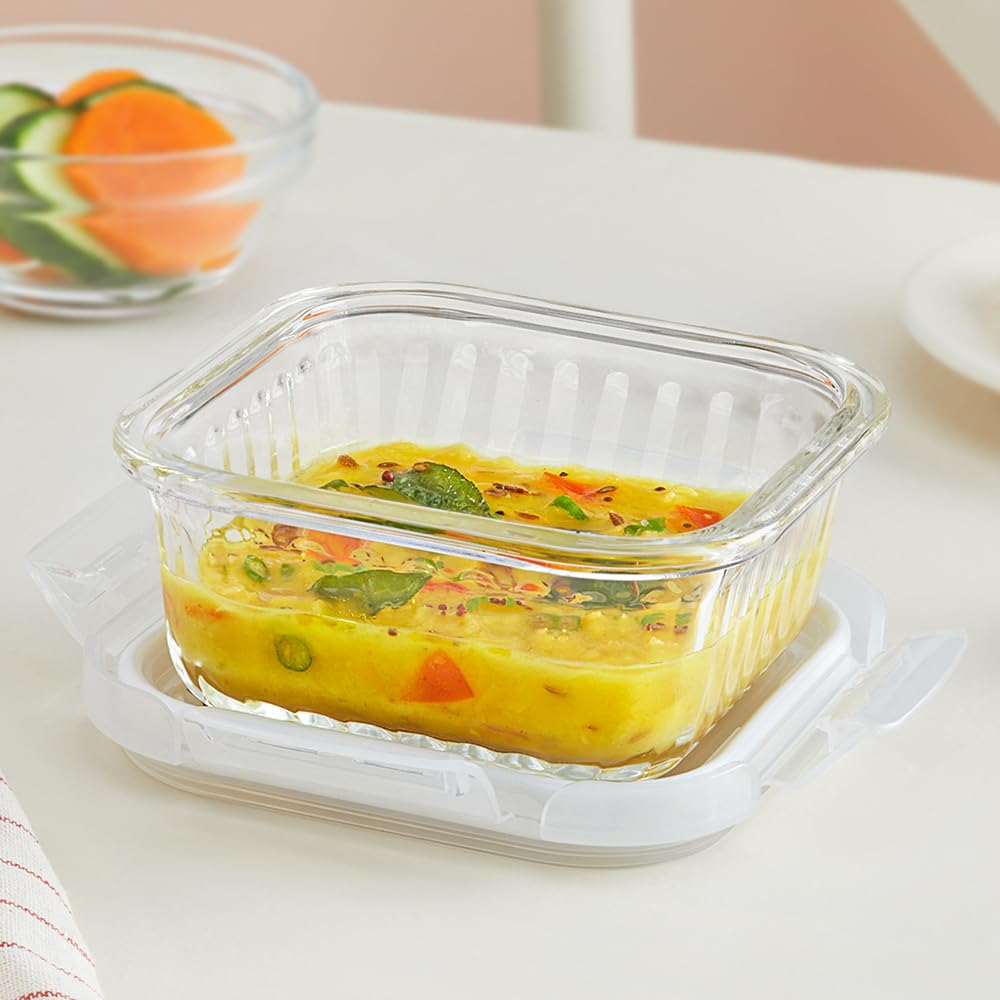 Boro Sq Glass Bowl 320ml