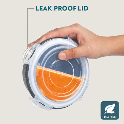 Boro Tiffin Lunch Bag Set w/Bowls Blk