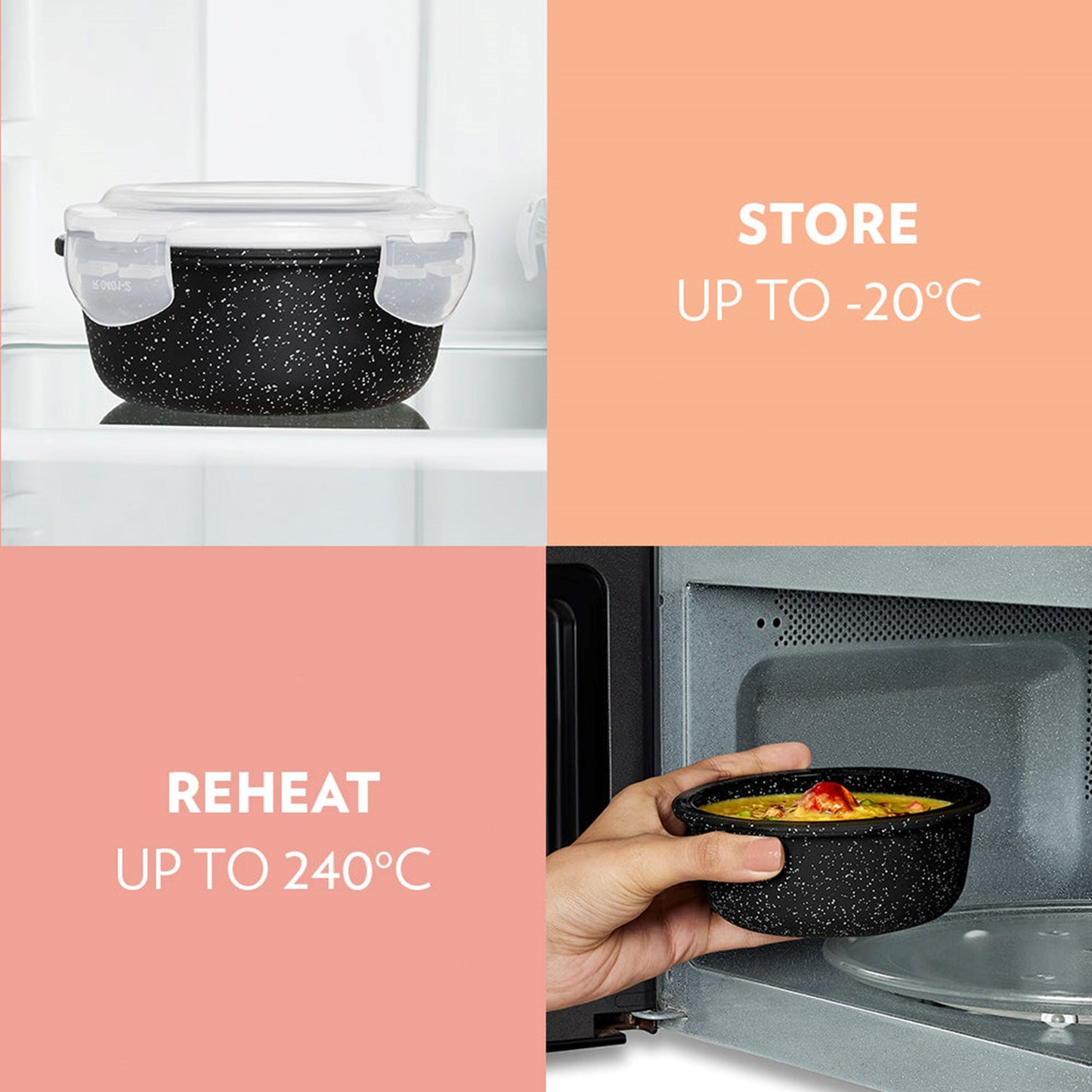 Boro Tiffin Lunch Bag Set w/Bowls Blk