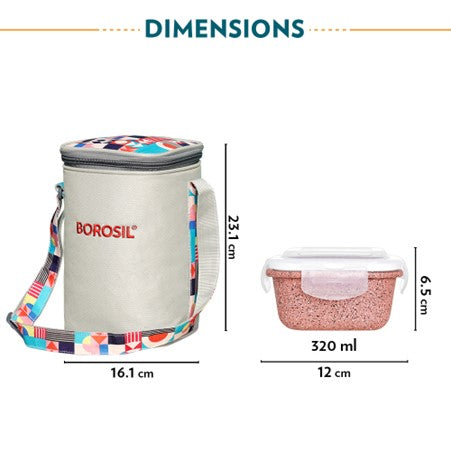 Boro Tiffin Lunch Bag Set w/Bowls