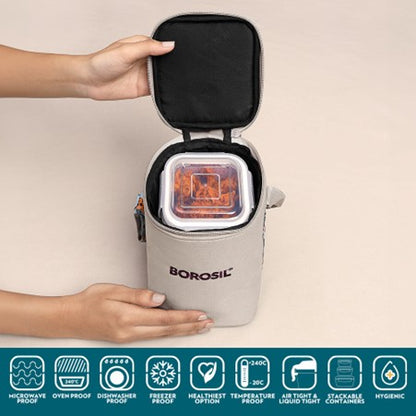 Boro Tiffin Lunch Bag Set w/Bowls