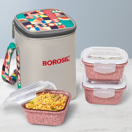 Boro Tiffin Lunch Bag Set w/Bowls