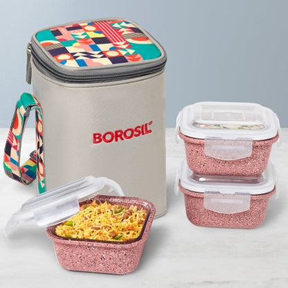 Boro Tiffin Lunch Bag Set w/Bowls