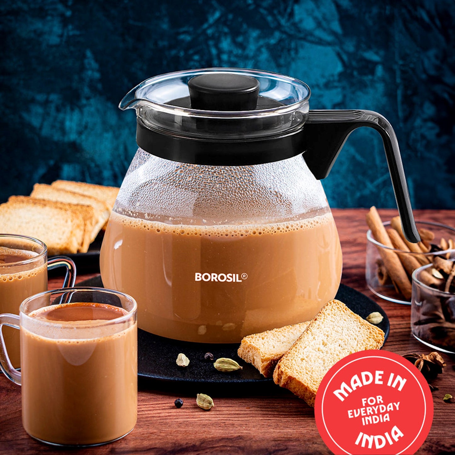 Boro Glass Coffee and Tea Set 6pc