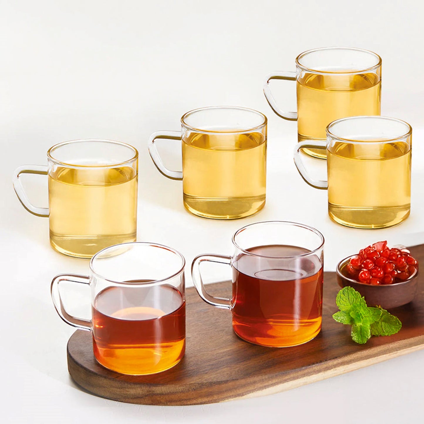 Boro Glass Coffee and Tea Set 6pc