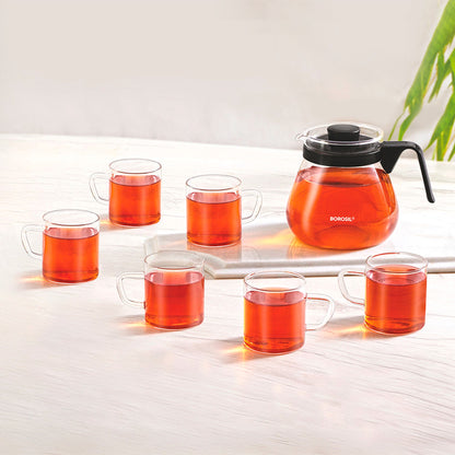 Boro Glass Coffee and Tea Set 6pc