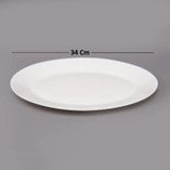 Boro Opalware Oval Serving Plate 13in Wht