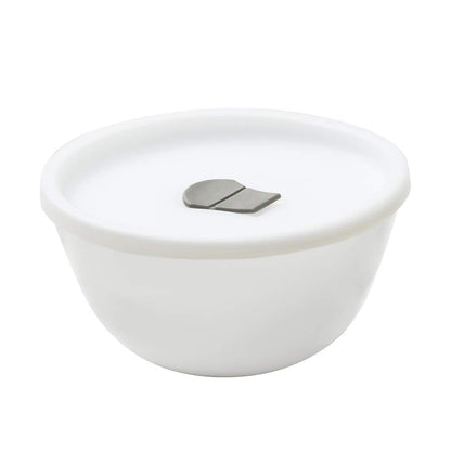 Boro Opal Mix Bowl 500ml w/Lid Wht