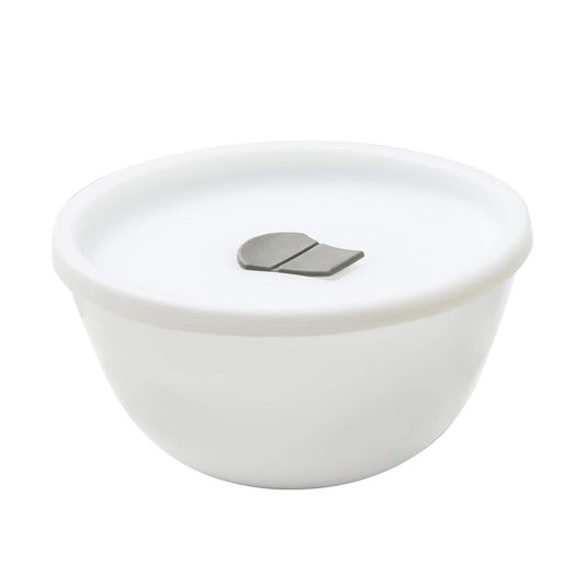 Boro Opal Mix Bowl 500ml w/Lid Wht