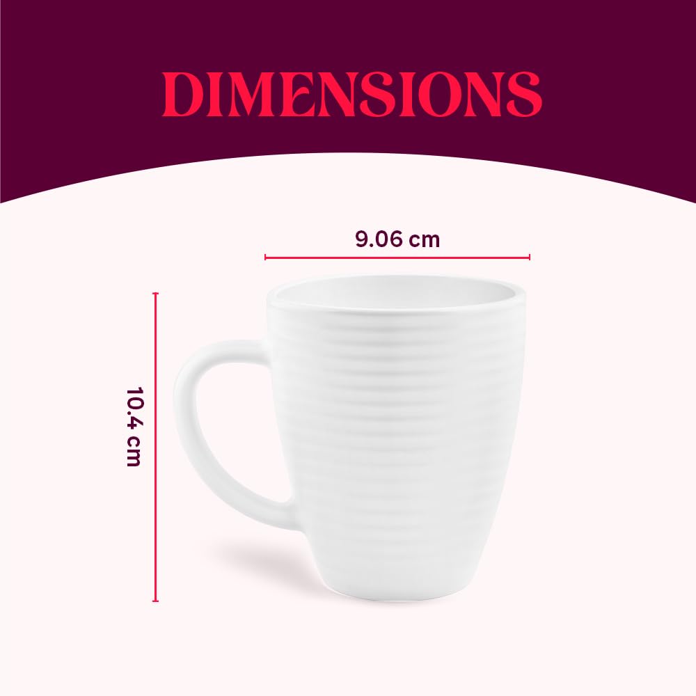 Boro Coffee Mug 390ml Wht