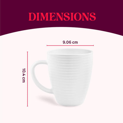 Boro Coffee Mug 390ml Wht
