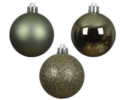 Baubles Polysty Mix Rsmary Grn 14pc
