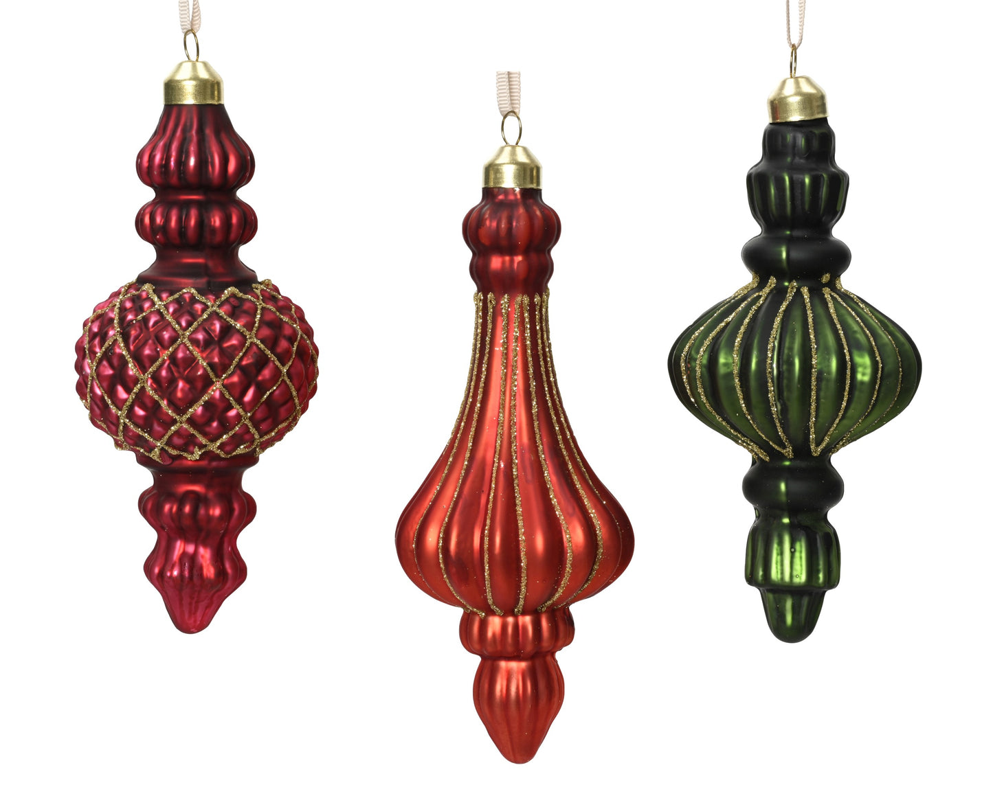 Ornament Glass 3Asst