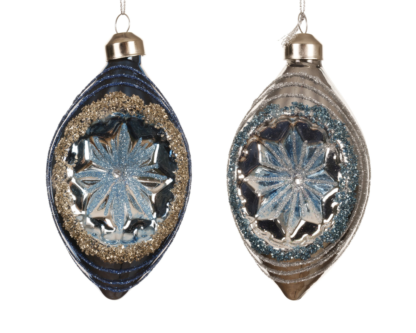 Glass Olive Orna 2Asst