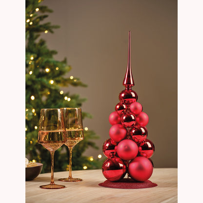Bauble Glass Cmas Tree Rd