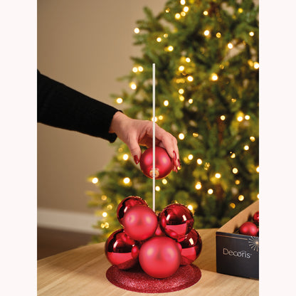 Bauble Glass Cmas Tree Rd