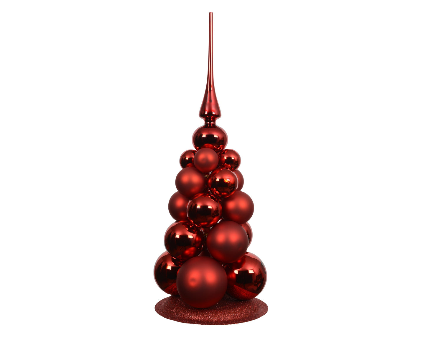 Bauble Glass Cmas Tree Rd