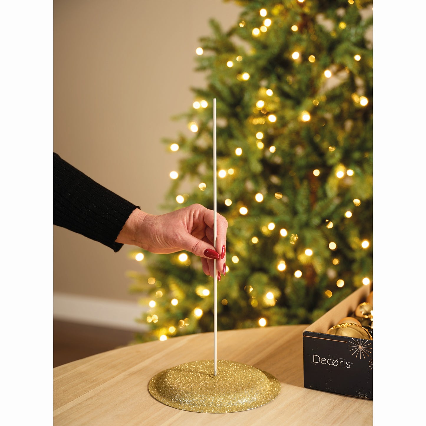 Baubles Glass Cmas Tree Gold